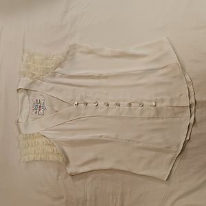 Bell by Alicia Bell silk blouse sleeveless champagne size 2